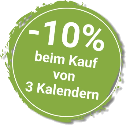10 % Rabatt beim Kauf von 3 Kalendern